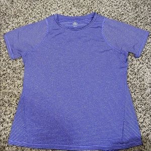 athletic purple shirt